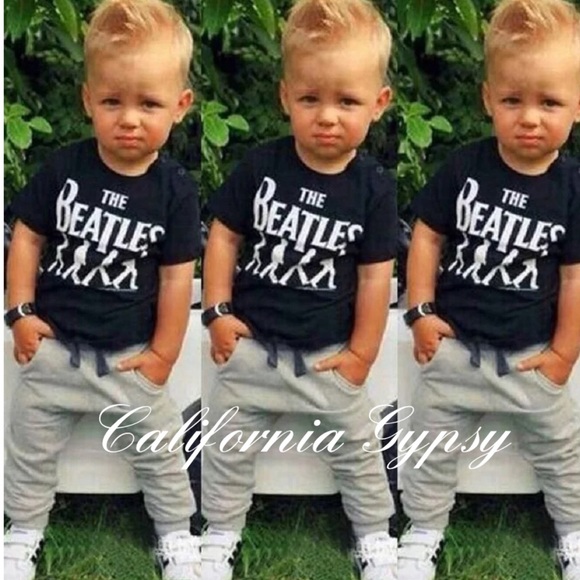 2X HP🏆2 piece Beatles joggers graphic tee set - Picture 11 of 12